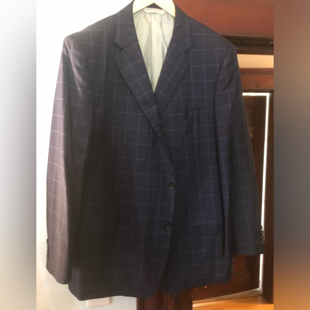 Samuelson 1922 silk/wool Windowpane Men’s Blazer